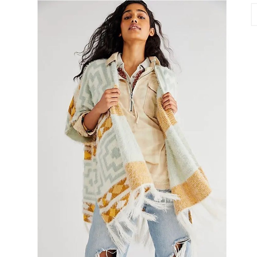 FREE PEOPLE Diamondback Cozy Kimono/ one size
